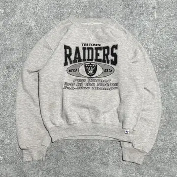 00s RUSSELL ATHLETIC RAIDERS 라이트 그레이 맨투맨