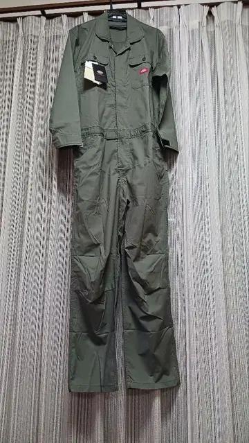 Dickies 오버롤 올리브 그린
