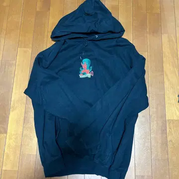 XLARGE 블랙 후드티 XL