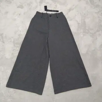 새상품 mizuiroind 울 라이크 하이웨스트 와이드 팬츠 그레이