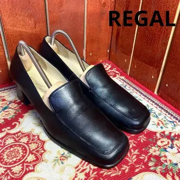 REGAL 펌프스 로퍼 블랙 가죽 23.5cm