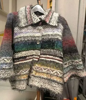 M&KYOKO 마사키쿄코 멀티 컬러 가디건