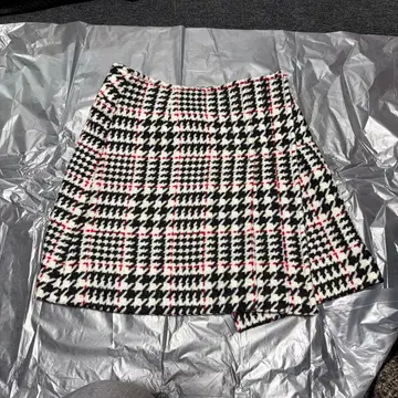 petitrago 하운드 투스 패턴 미니 스커트