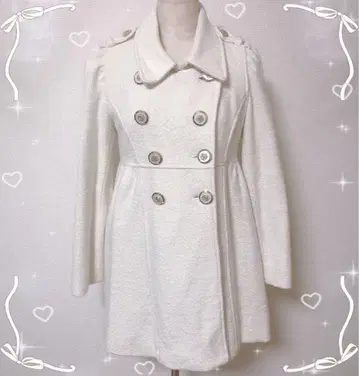 ROJITA 라메 부착 울 코트 프리 사이즈