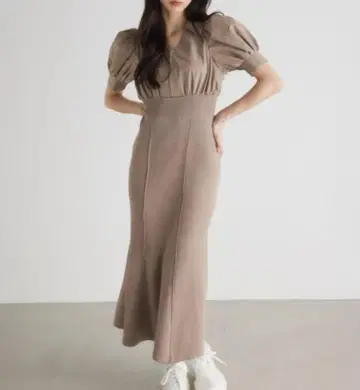 [ 새상품급 ] rienda 셔츠 도킹 니트 원피스