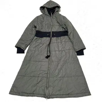 새상품급 EPOCH 에터널리 충전솜 롱 코트 허리 절개 38