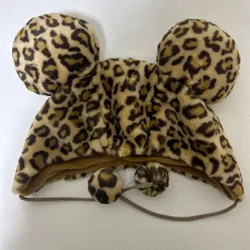 도쿄 디즈니 리조트 레오파드 무늬 모자