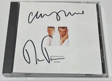 Pet Shop Boys Please 사인 포함 CD