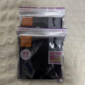 울트라 웜 히트텍 코튼 레깅스 (10부 기장) L 사이즈 블랙