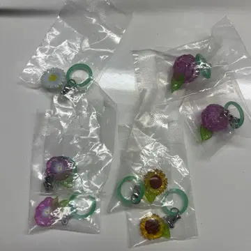 꽃 디자인 캡슐 토이 7개 세트