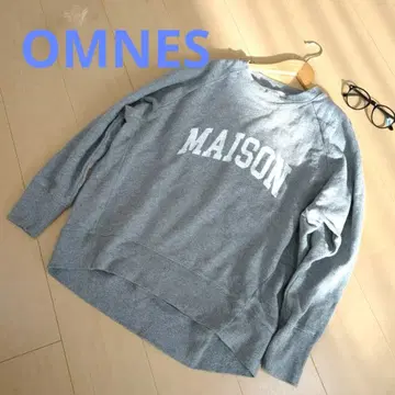 OMNES MAISON 로고 맨투맨/풀오버