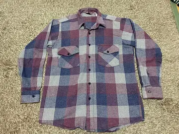 WINTER RUN 체크 무늬 플란넬 셔츠