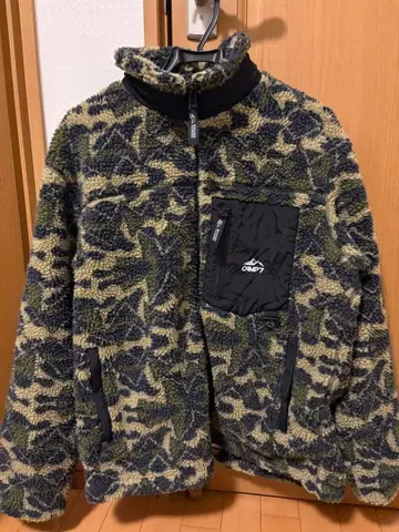CAMP7 카모 패턴 플리스 자켓 L 사이즈