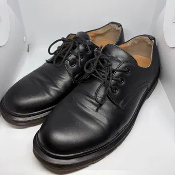 BEAMS 빔즈 플레인토 가죽 신발 블랙 L 사이즈