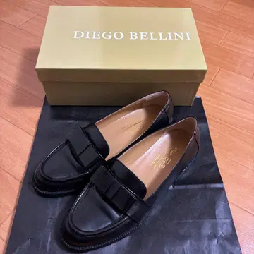 DIEGO BELLINI 디에고 벨리니 올 가죽 리본 로퍼 39