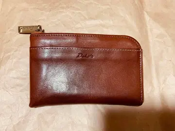 데코 브라운 가죽 코인 케이스