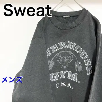 YBK12 [US 수입] 맨투맨 [남성용 S 상당] 긴팔 블랙 컬러