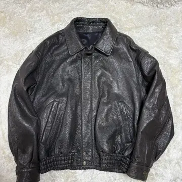 MARCO PIERGUIDI 가죽 자켓 블루종 빅 실루엣