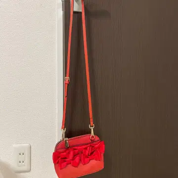 엠즈 그레이시 리본 포함 빨간색 숄더백