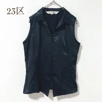 23구 슬리브리스 지퍼 탑 M 겉옷 오피스 캐주얼