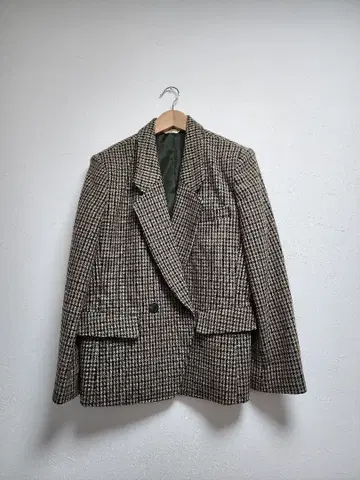 used 체크 테일러드 자켓 구제 의류 프리 ungrid 울