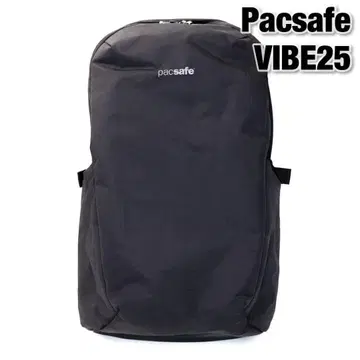 Pacsafe VIBE25 블랙 백팩