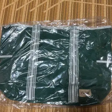 그린 스트라이프 토트백