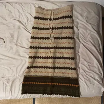 여성용 니트 스커트 구제 의류 빈티지