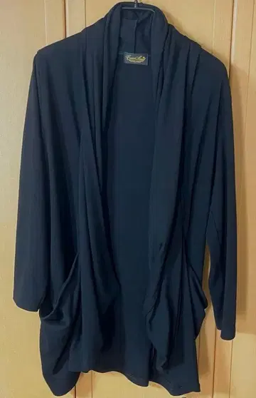 롱 가디건 오픈 프론트 블랙 프리 사이즈 EVERSOUL