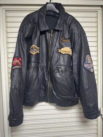 잔티크 가죽 자켓 빈티지 플라이트 자켓