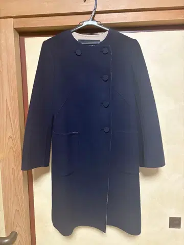 미사용 새상품 타라 자몽 더블 페이스 피코트 바이컬러