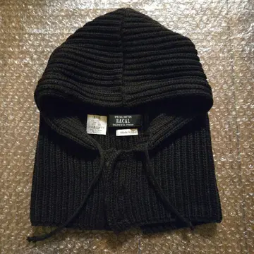 Racal KNIT HOODIE 발라클라바 블랙