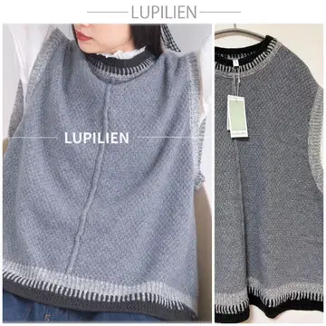 루필리안 사슴 무늬 울 혼방 베스트