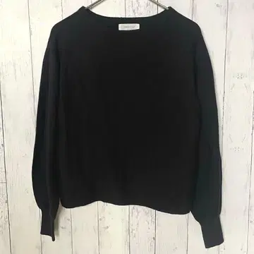 OPAQUE.CLIP 워셔블 FILIVIVI 울 혼방 보트넥 니트