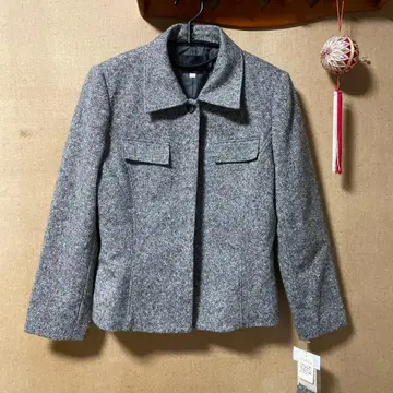 그레이 버튼 자켓 여성용