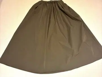 OURHOME 주름이 잘 가지 않는 롱 스커트 올리브