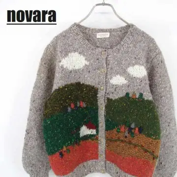 novara 노바라 손뜨개질 핸드니트 가디건 로우게이지 M 사이즈