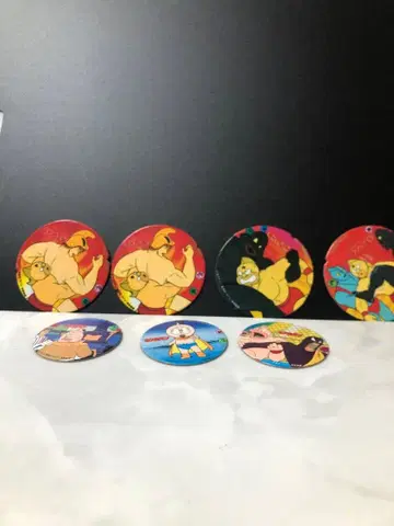 근육맨 딱지 6개