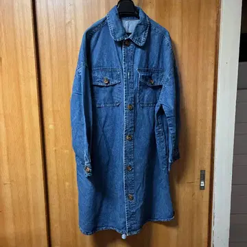 새상품급 데님 셔츠 원피스 긴팔