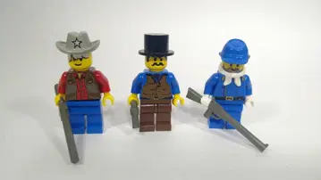 레고 미니 피규어 3개 묶음 판매 카우보이 기병대 정품 부품