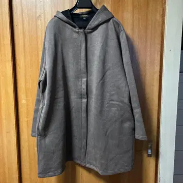 시마무라 CLOSSHI 그레이스 스웨이드풍 후드 부착 자켓 3L 사이즈