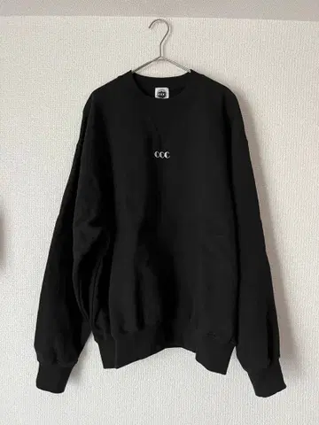 CITY COUNTRY CITY 로고 자수 맨투맨 블랙 L 사이즈