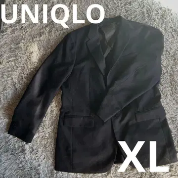 [ 새상품급 ] 유니클로 남성용 울 블렌드 자켓 네이비 XL