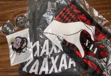 자아자아 T셔츠 타월 머리끈 캔뱃지 세트