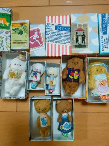 작가님 작품 테디베어 봉제 인형 세트 7개