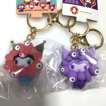 산리오 미야쿠미야쿠 클리어 최애 컬러 키링 쿠로미 박람회