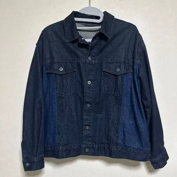 epnok 데님 자켓 다크 네이비 x 네이비 절개