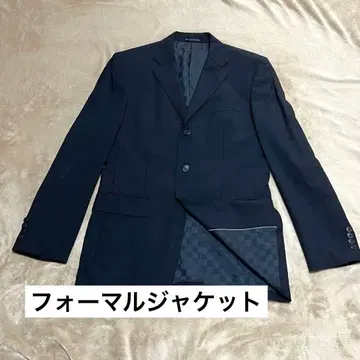 테일러드 자켓 블랙 안감 체크 비즈니스 포멀 MEN80s'