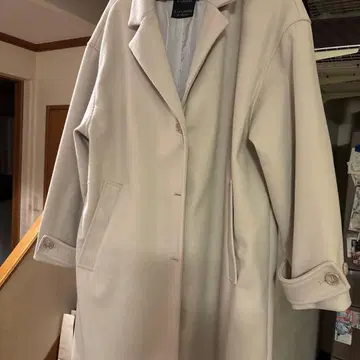 w closet 롱 코트 라이트 베이지