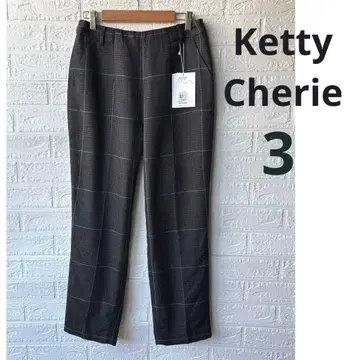 [ 미사용 택 포함 ] 케티 셰리 체크 테이퍼드 팬츠